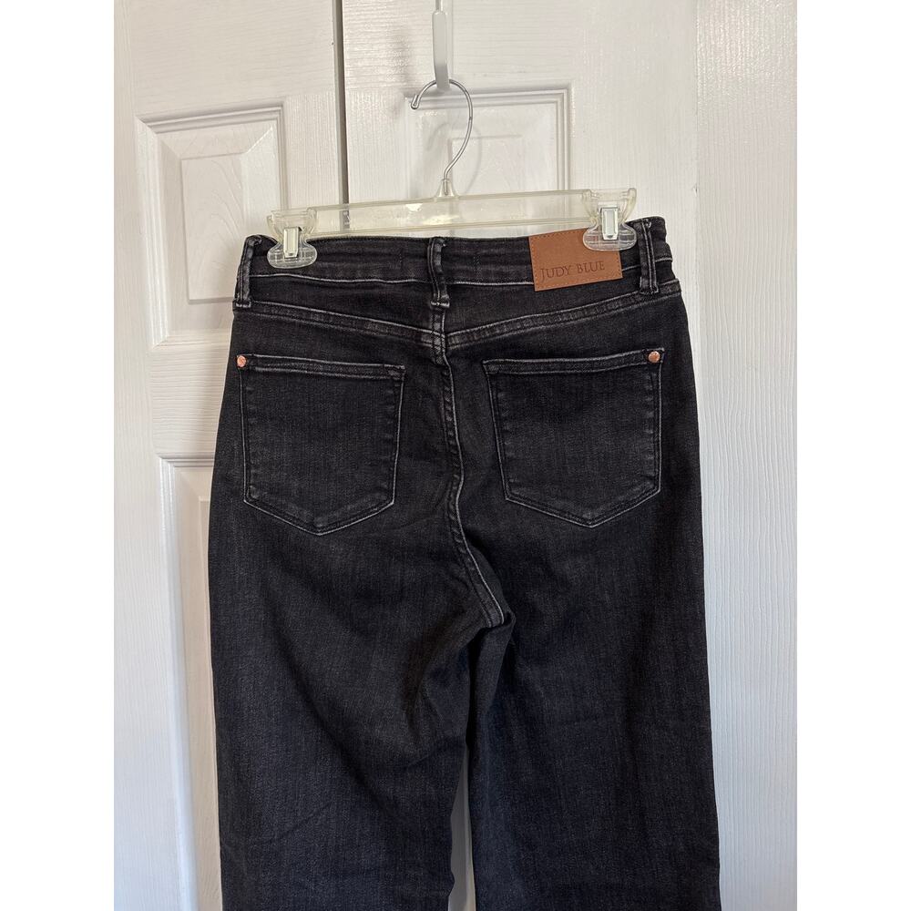 Judy Blue Charcoal Straight Fit Stretch Denim Jeans Size 5/27 - Picture 5 of 9